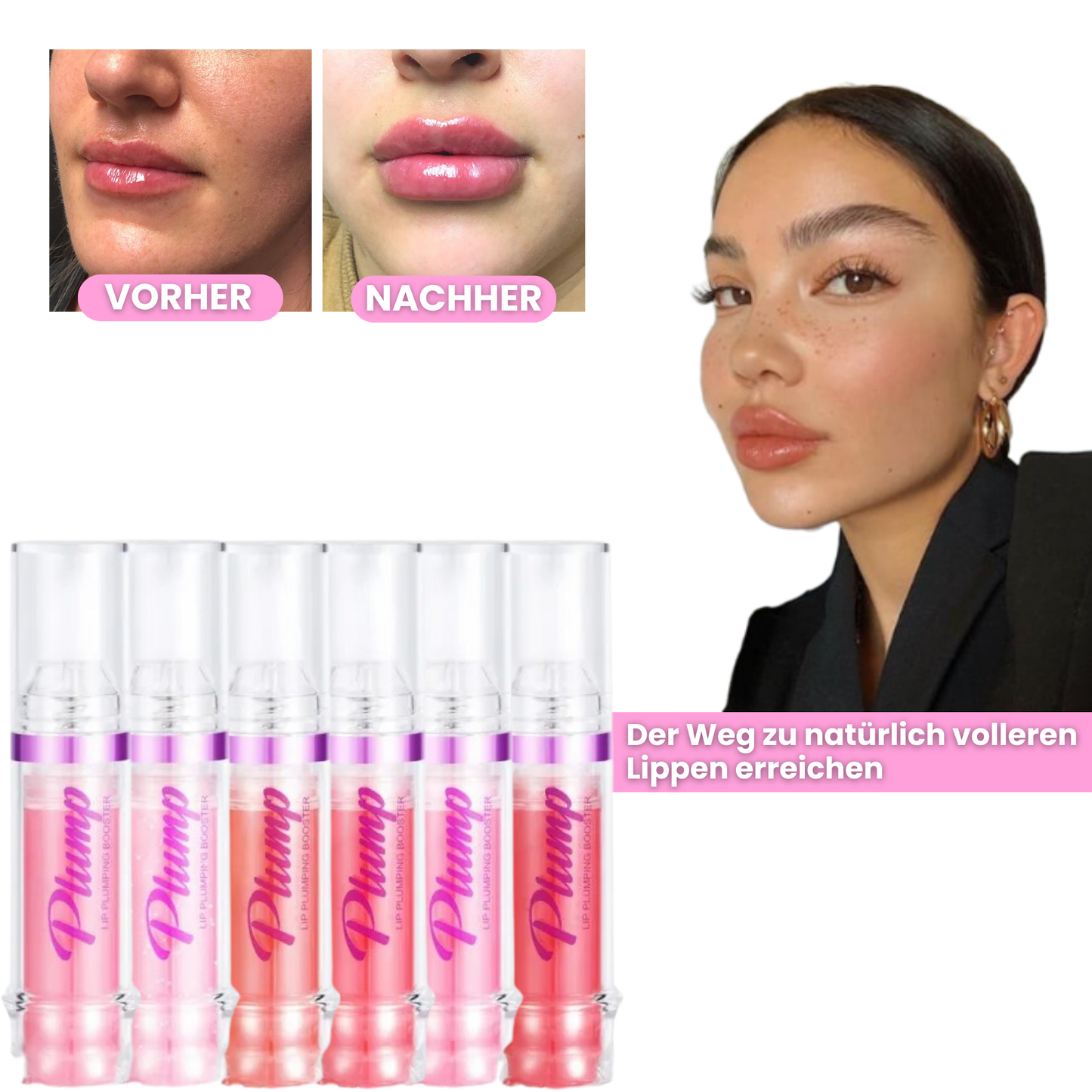 PrettyPlump™ | Lipgloss Plumping-Effekt